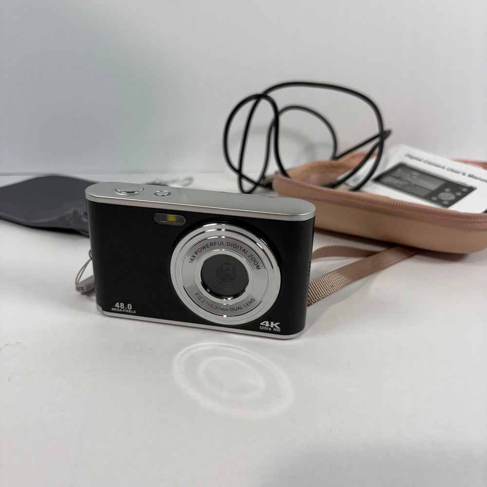 4K Ultra HD Digital Camera 48.0 Megapixels 16X Zoom with Case & Accessories